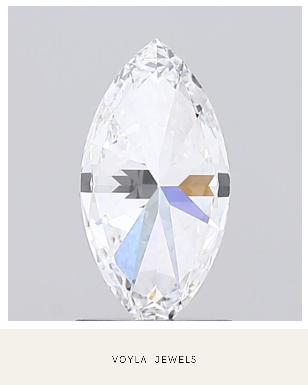 Lab Grown Marquise Diamond 1.00ct D IF