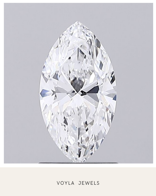 Lab Grown Marquise Diamond 1.00ct D VS1