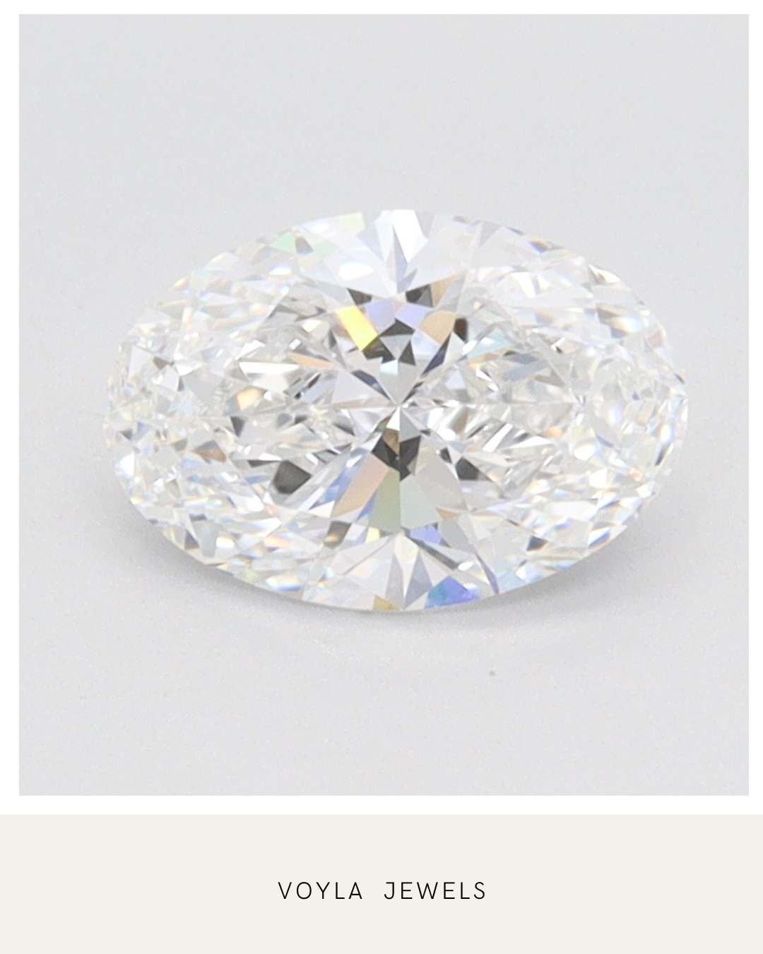 Lab Grown Oval Diamond 1.00ct E IF