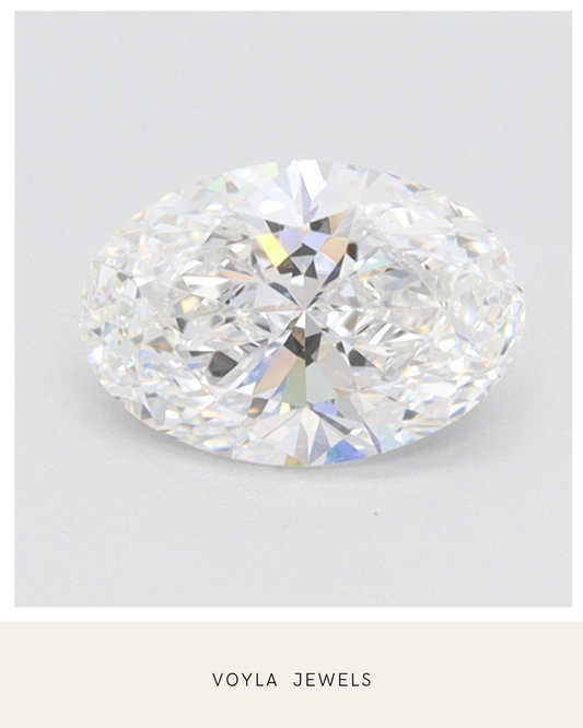 Lab Grown Oval Diamond 1.00ct E IF