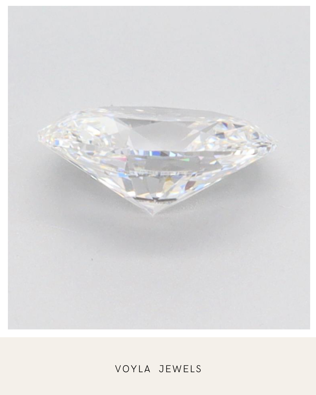 Lab Grown Oval Diamond 1.00ct E IF