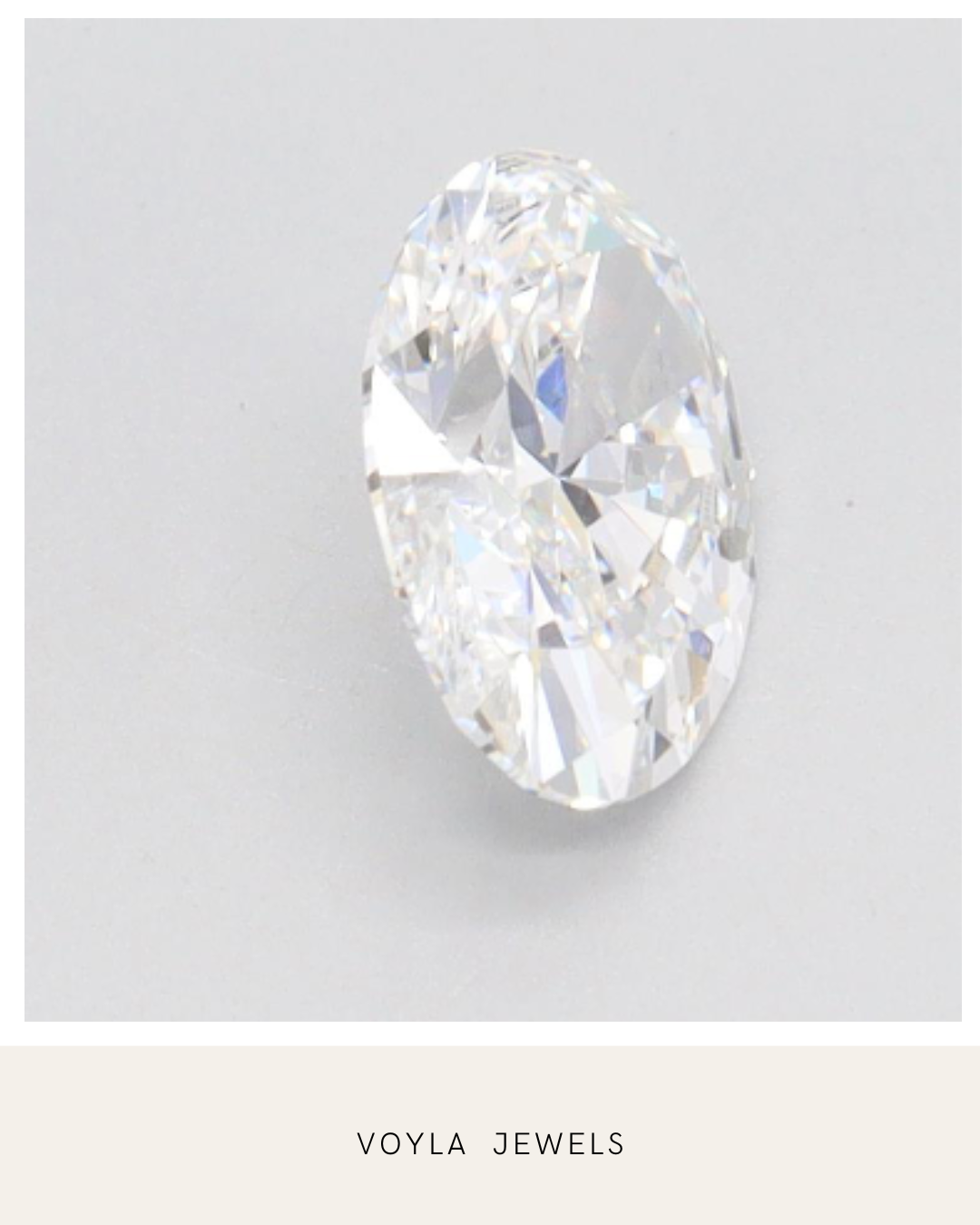 Lab Grown Oval Diamond 1.00ct E IF