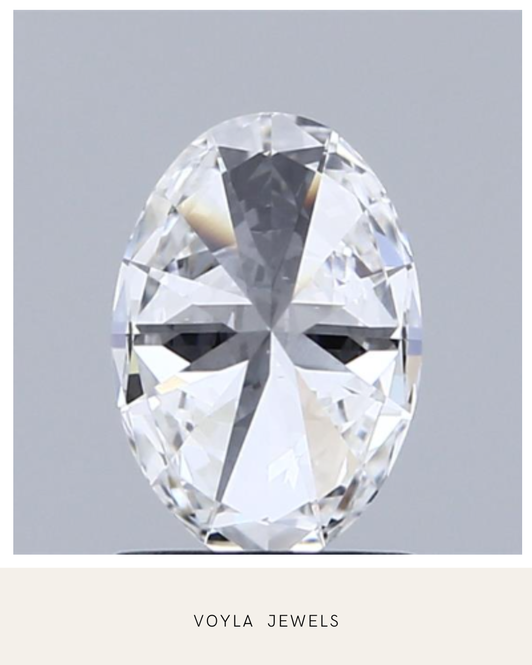 Lab Grown Oval Diamond 1.00ct E VS1