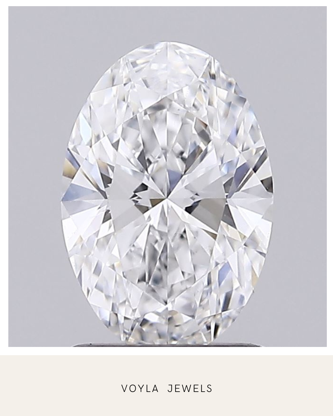 Lab Grown Oval Diamond 1.00ct E VS2