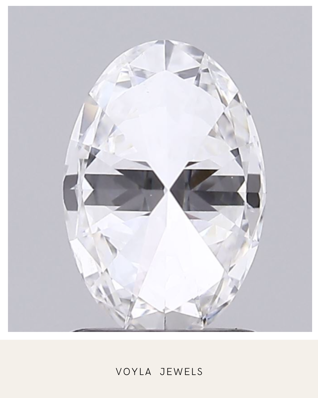 Lab Grown Oval Diamond 1.00ct E VS2