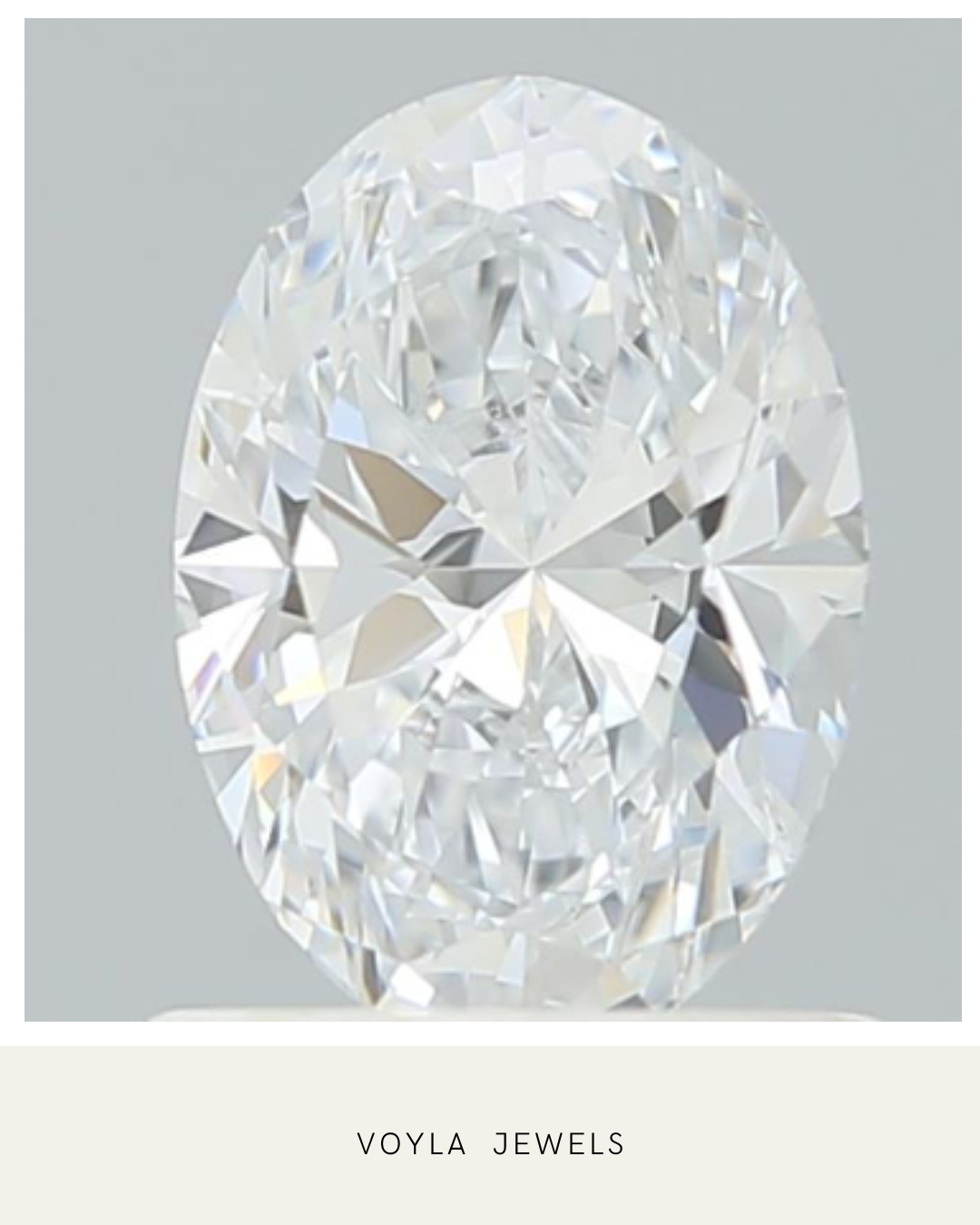 Lab Grown Oval Diamond 1.00ct E VVS1
