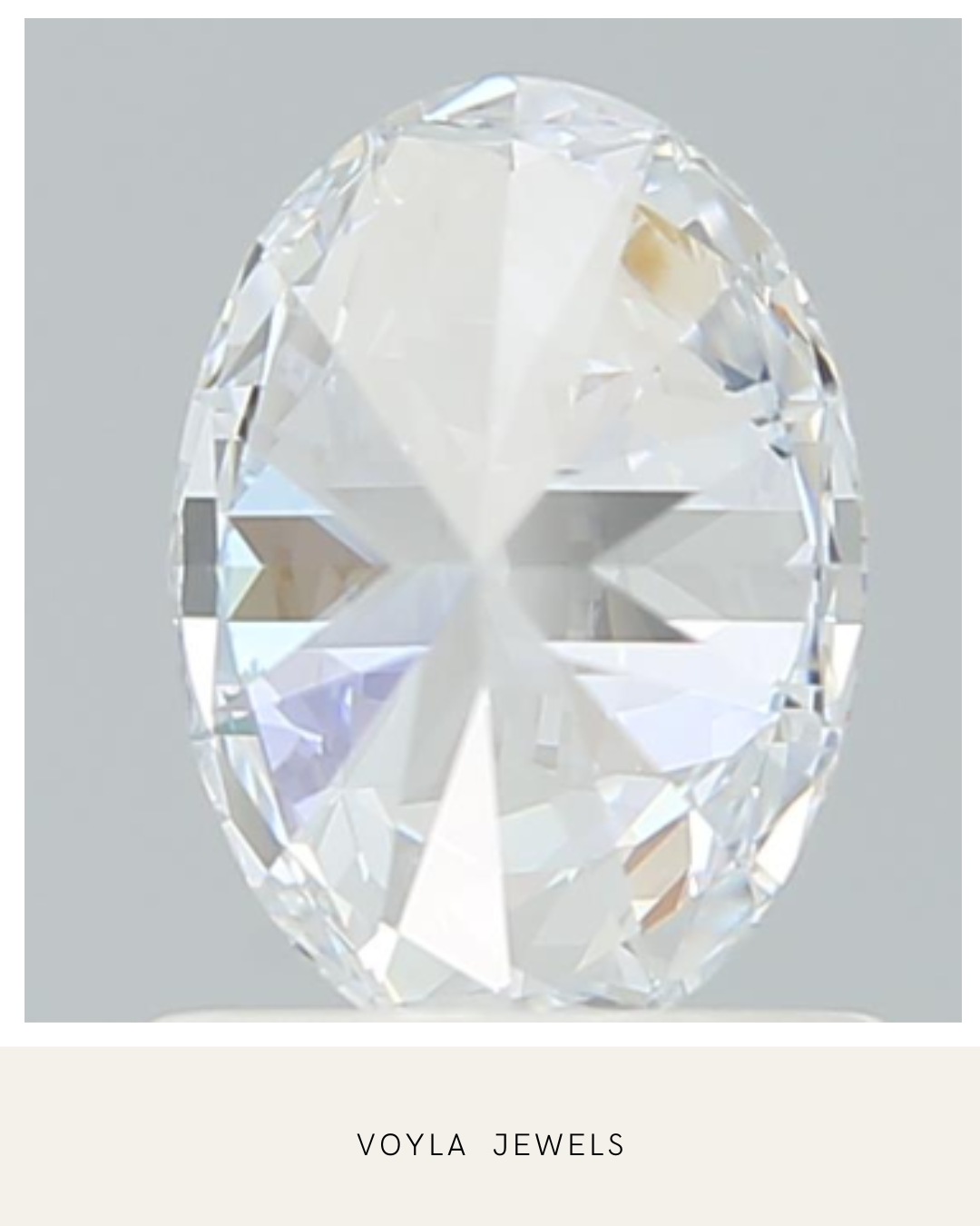 Lab Grown Oval Diamond 1.00ct E VVS1