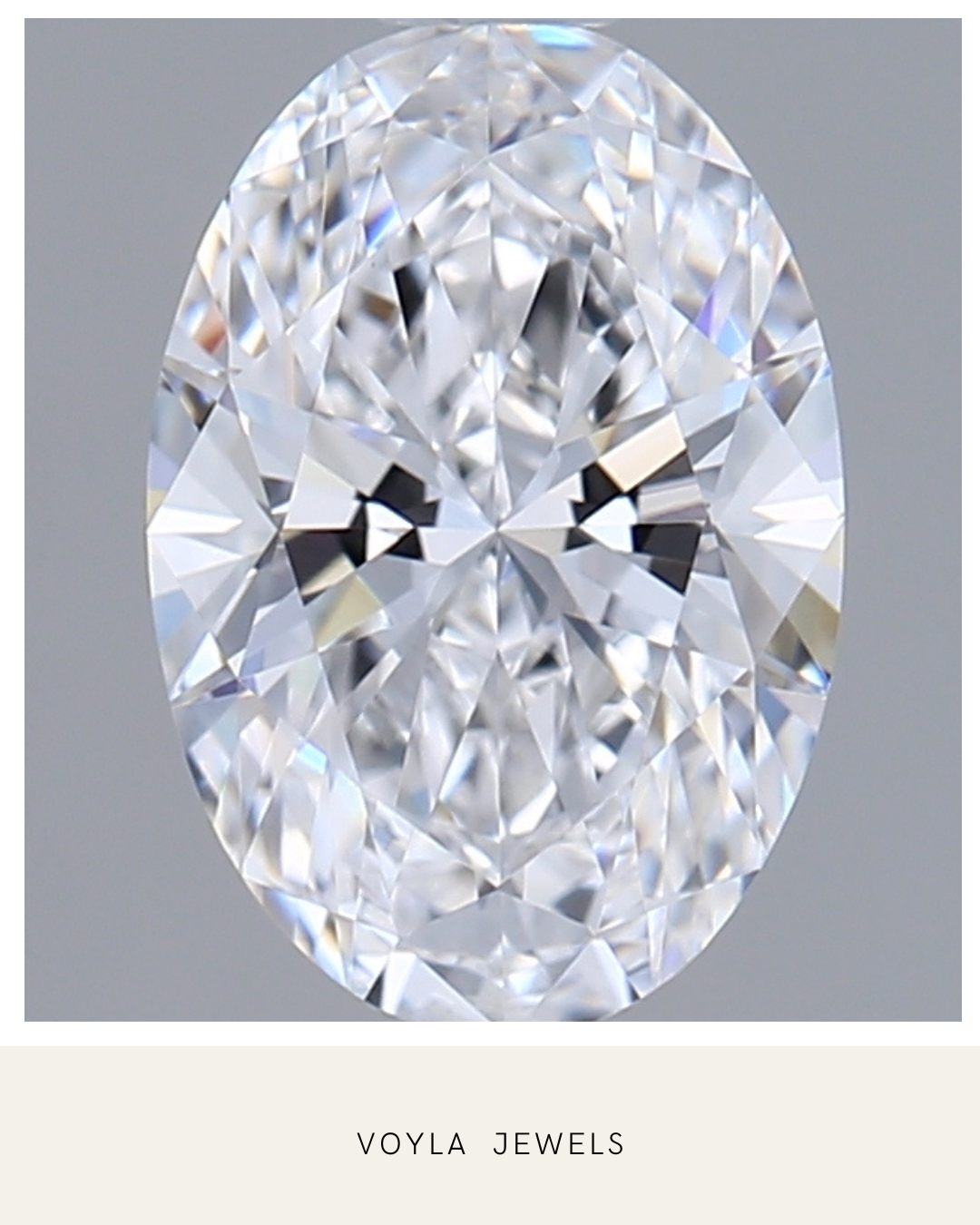Lab Grown Oval Diamond 1.00ct E VVS2
