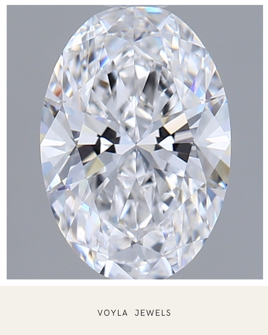Lab Grown Oval Diamond 1.00ct E VVS2