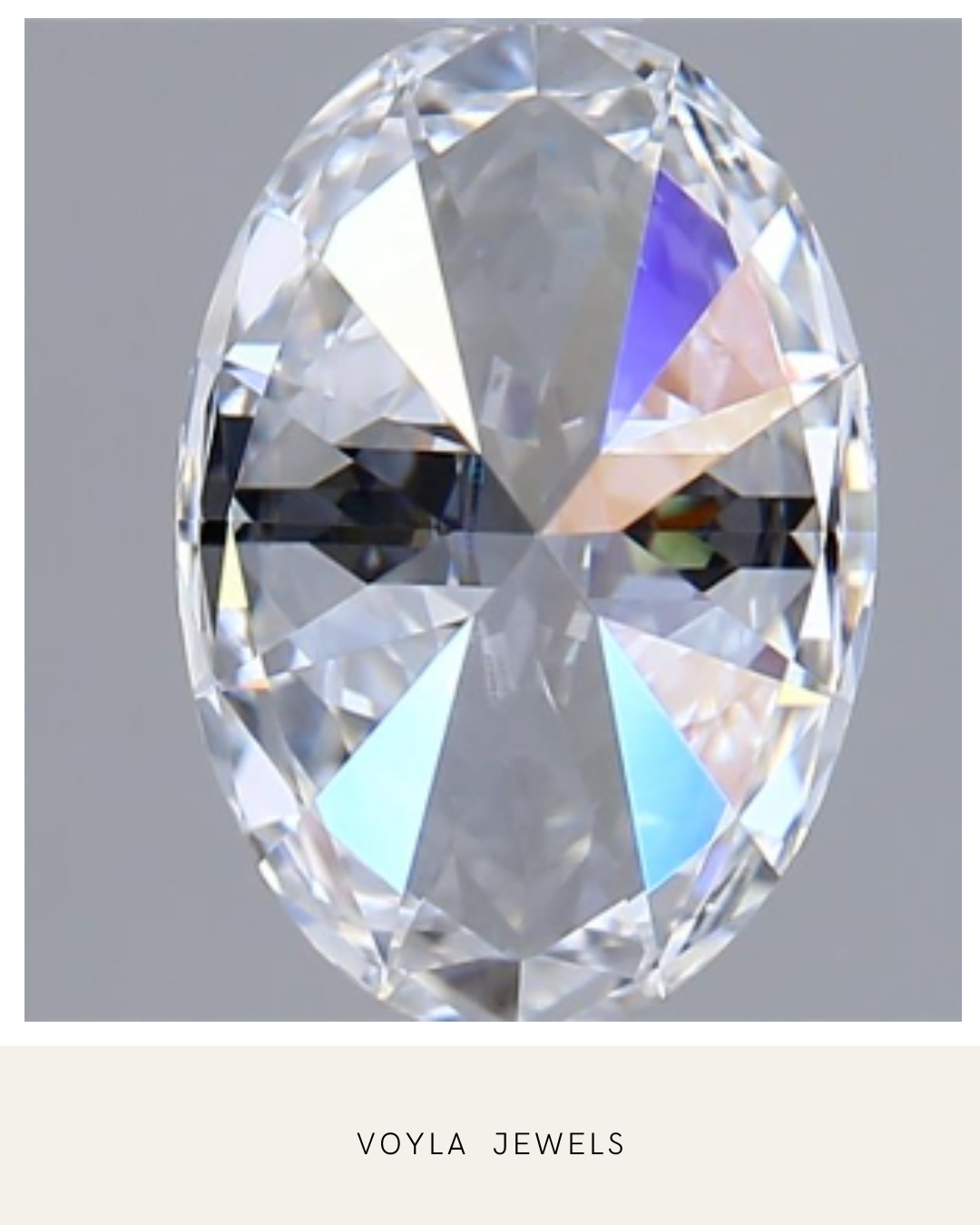 Lab Grown Oval Diamond 1.00ct E VVS2