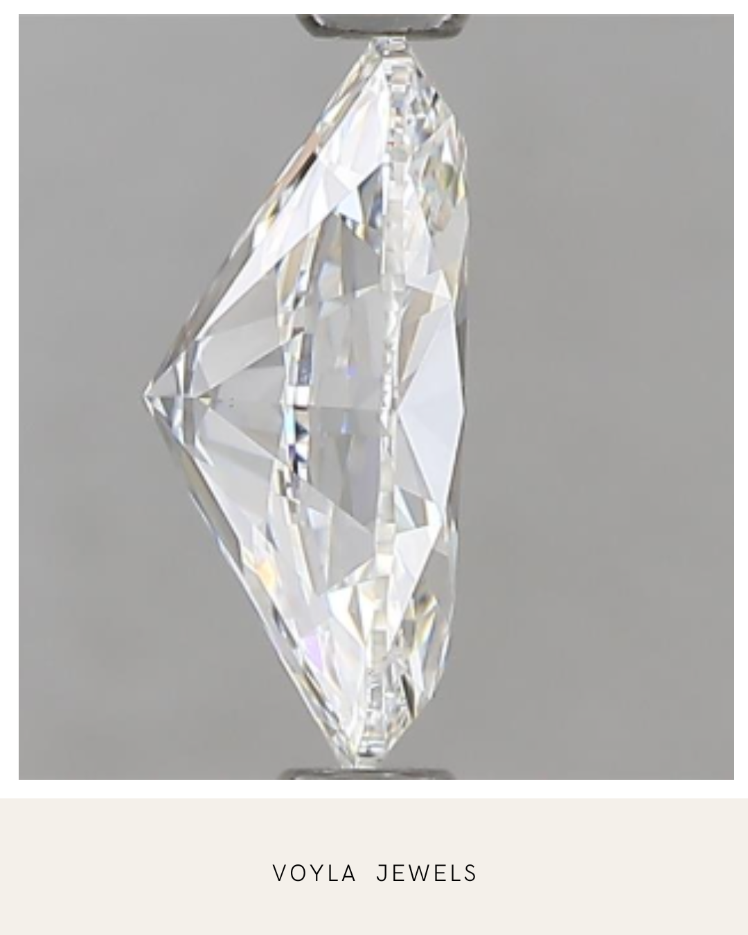 Lab Grown Oval Diamond 1.00ct F VS1