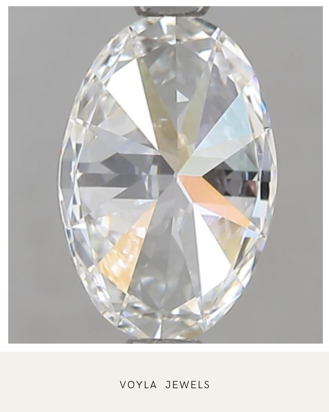 Lab Grown Oval Diamond 1.00ct F VS1