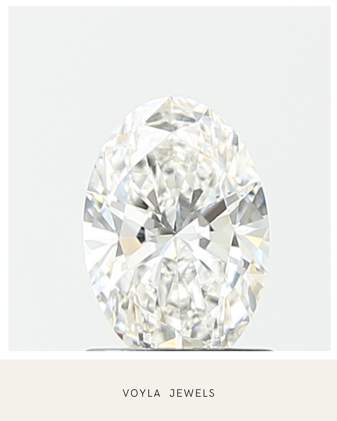 Lab Grown Oval Diamond 1.00ct F VS2