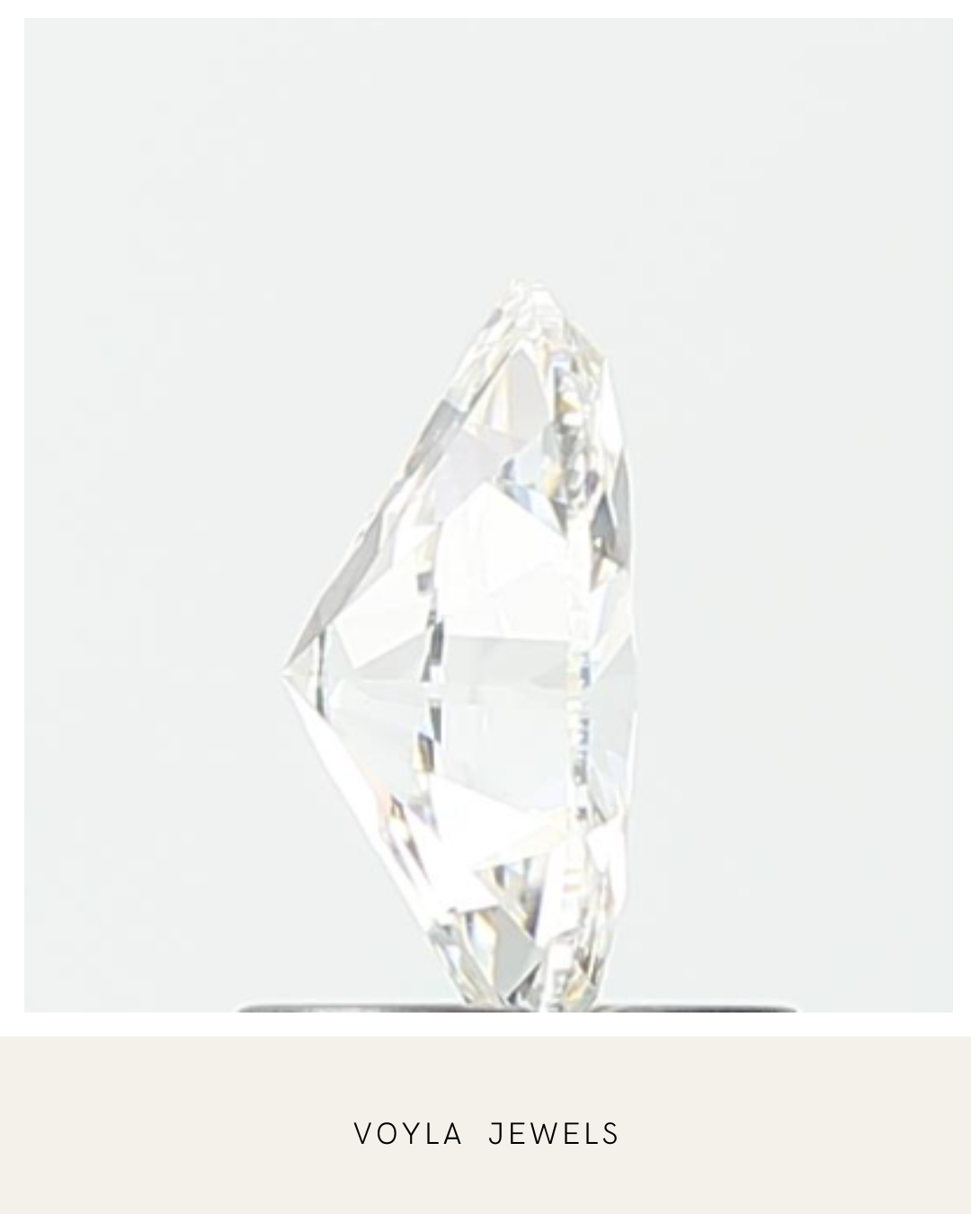 Lab Grown Oval Diamond 1.00ct F VS2
