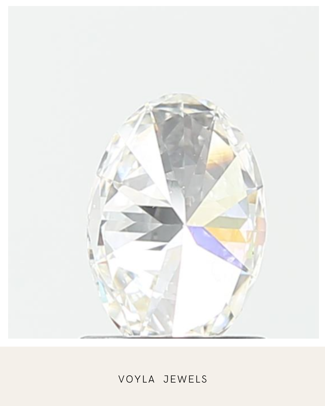 Lab Grown Oval Diamond 1.00ct F VS2
