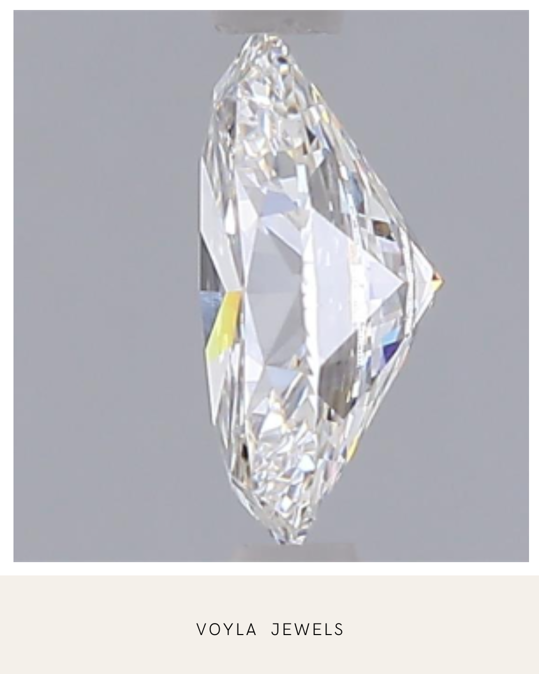 Lab Grown Oval Diamond 1.00ct F VVS1