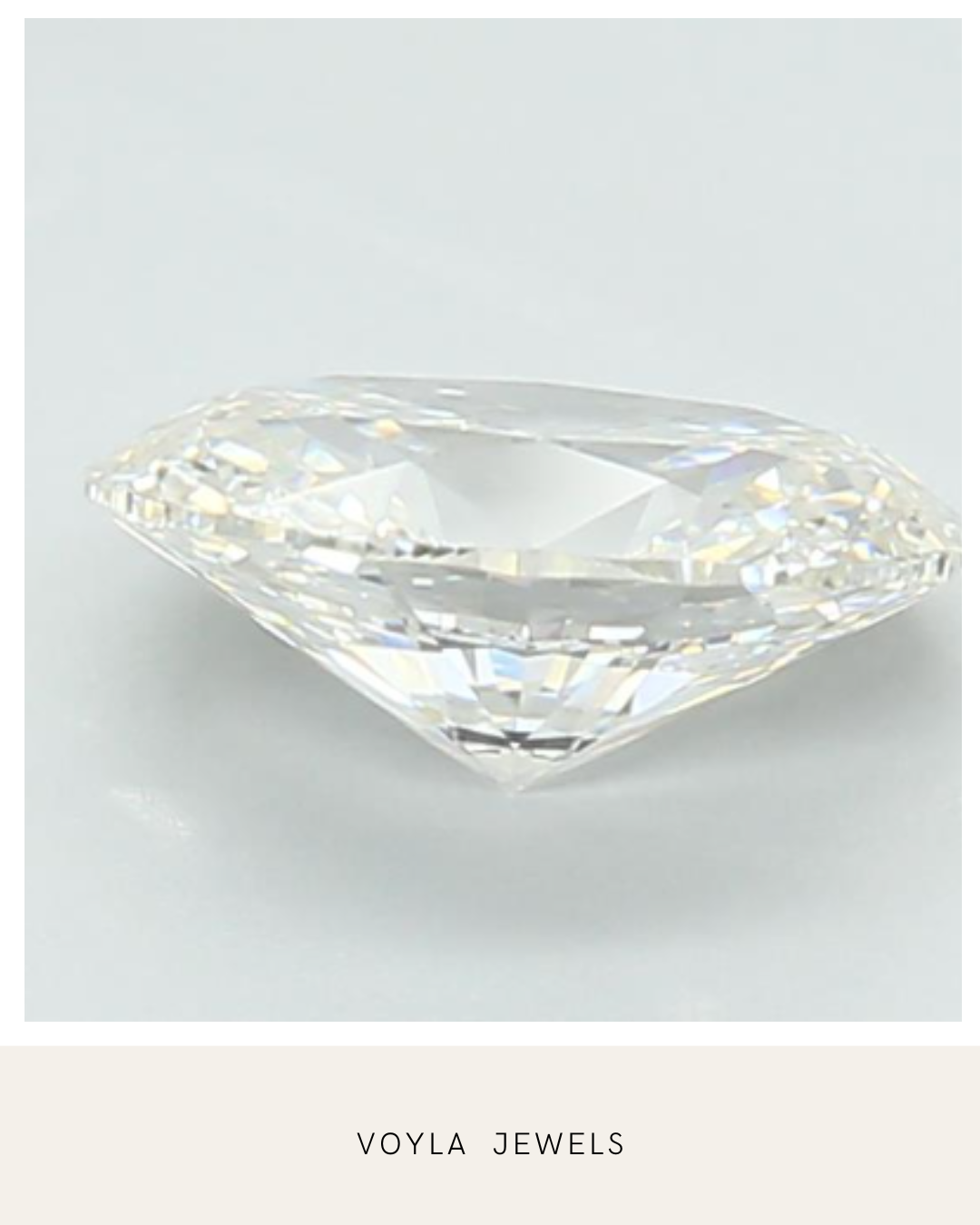 Lab Grown Oval Diamond 1.00ct F VVS2