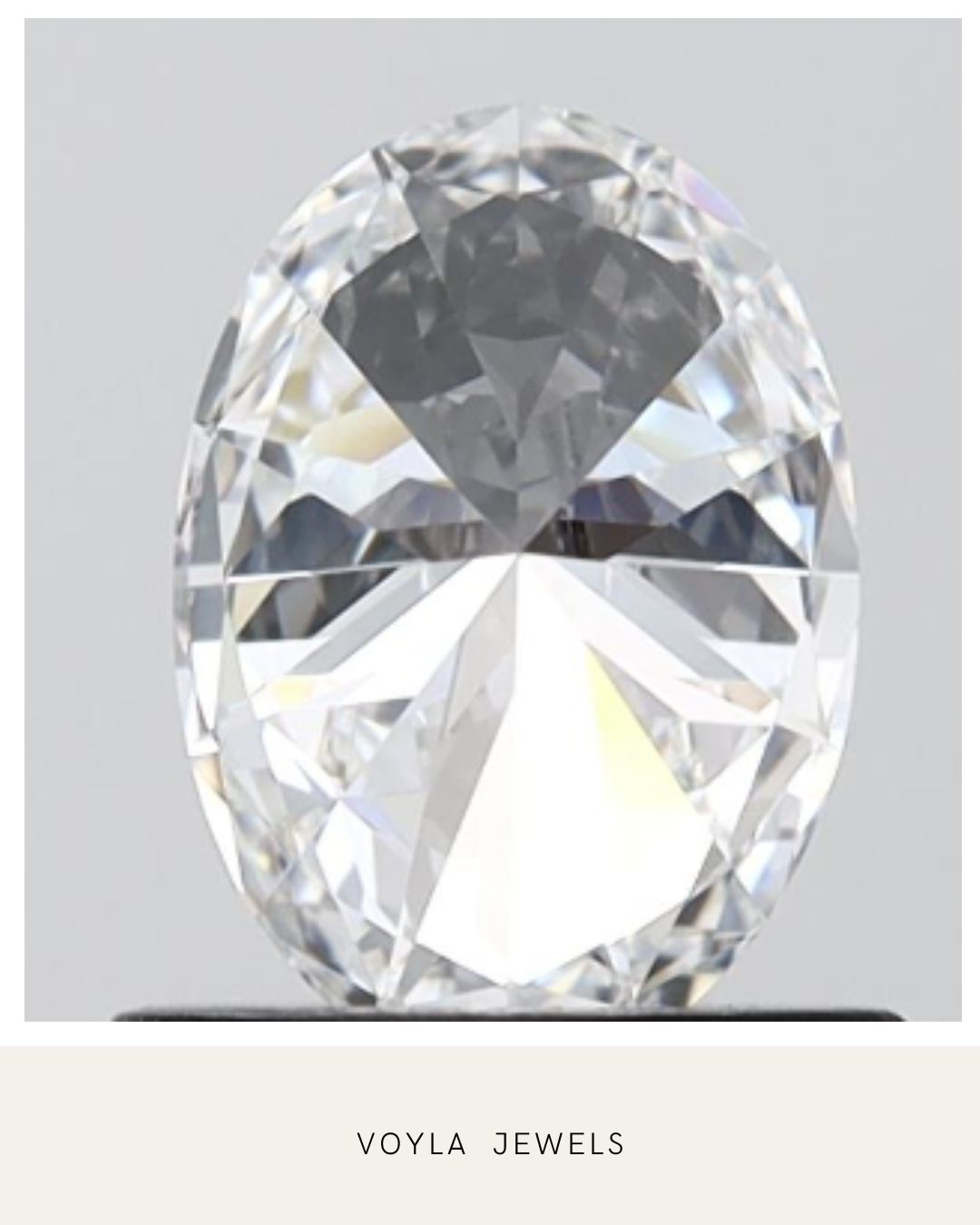 Lab Grown Oval Diamond 1.00ct F IF