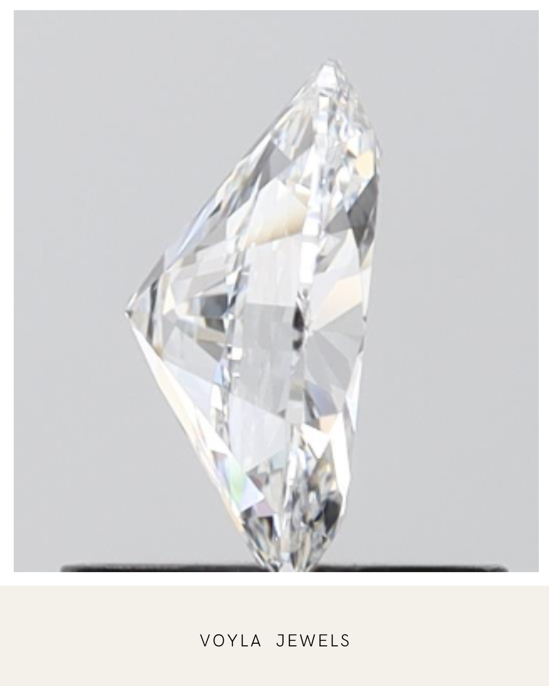 Lab Grown Oval Diamond 1.00ct F IF