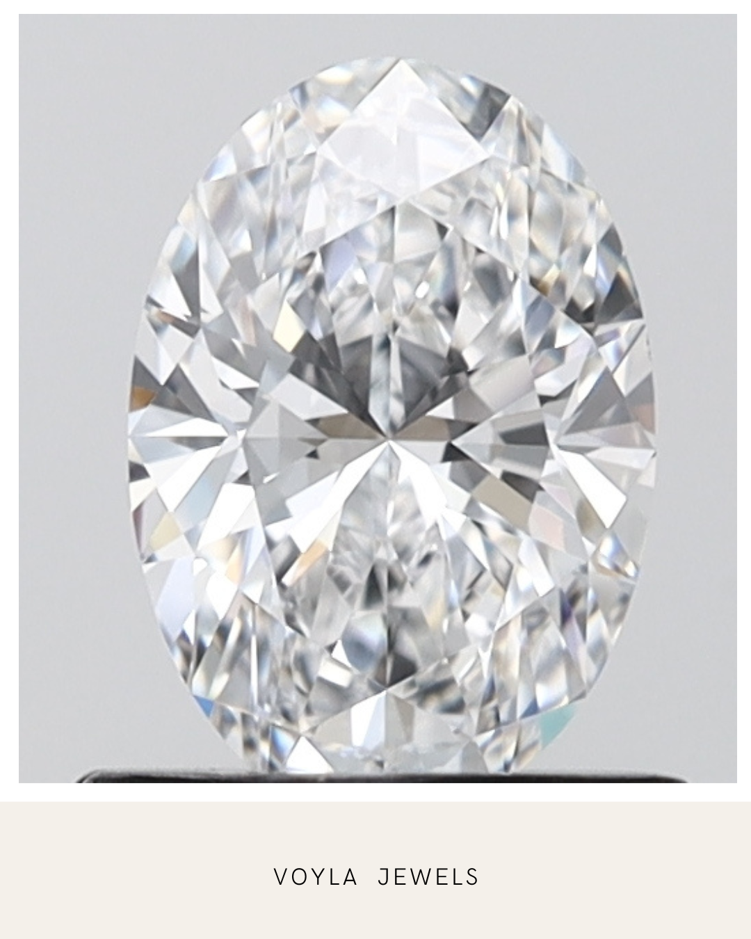 Lab Grown Oval Diamond 1.00ct D VS1