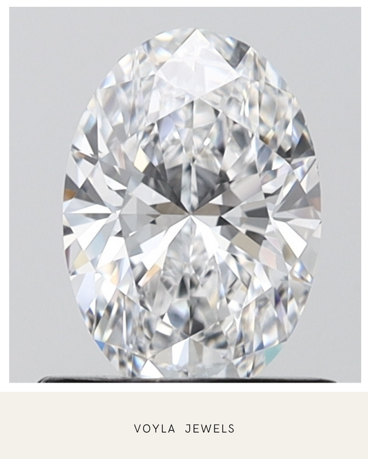 Lab Grown Oval Diamond 1.00ct D VS1