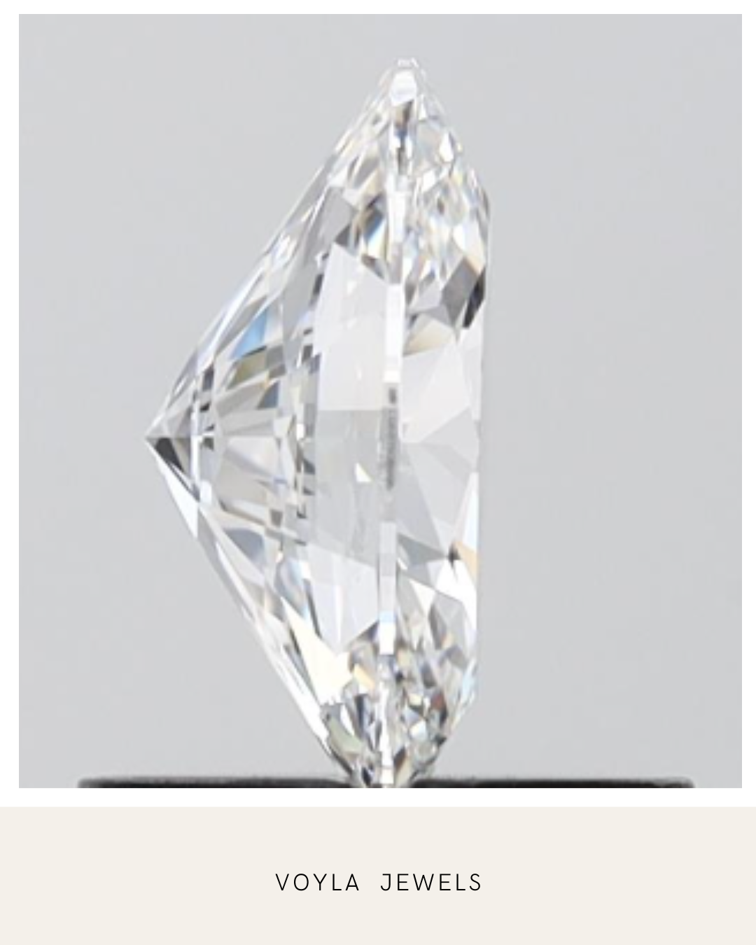 Lab Grown Oval Diamond 1.00ct D VS1
