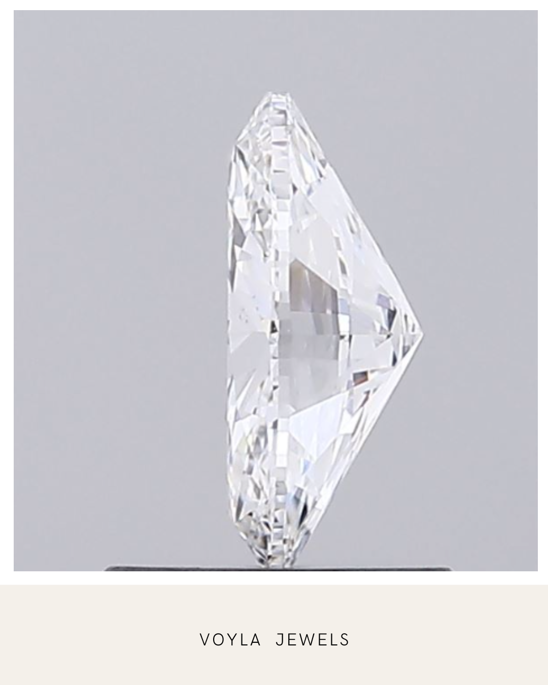 Lab Grown Oval Diamond 1.00ct D VS2