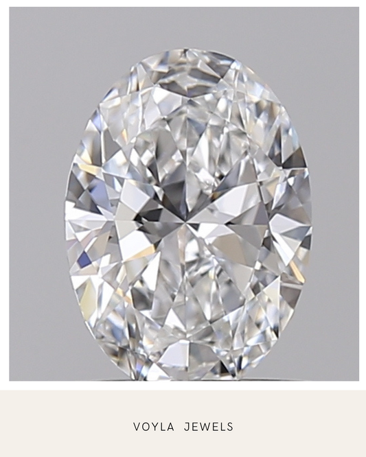 Lab Grown Oval Diamond 1.00ct D VVS1