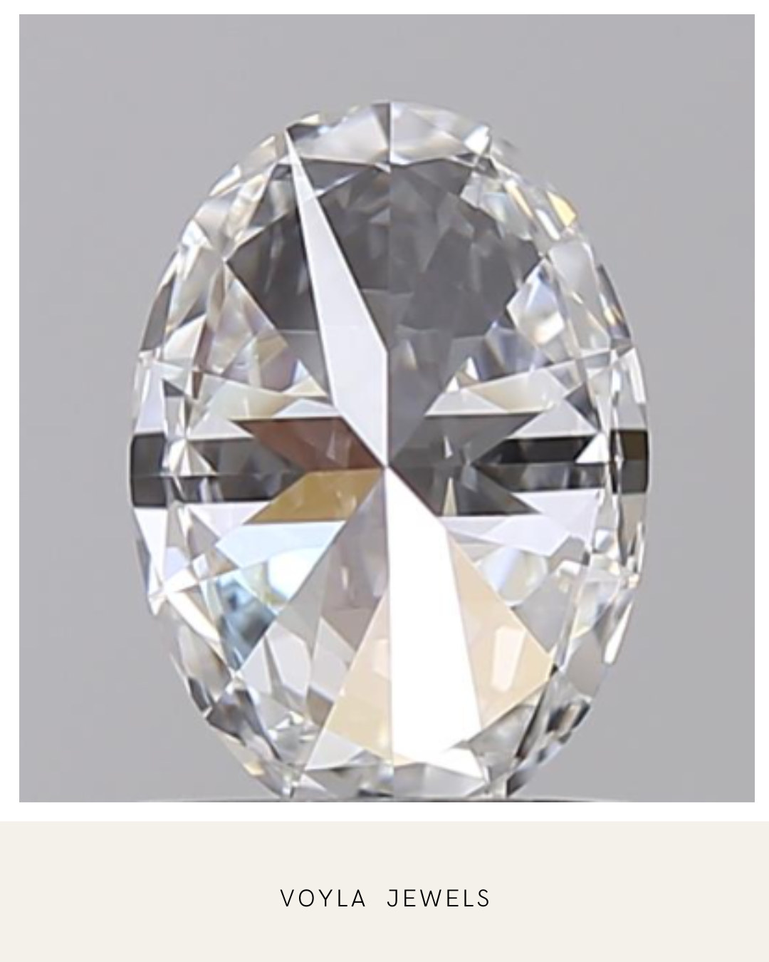 Lab Grown Oval Diamond 1.00ct D VVS1