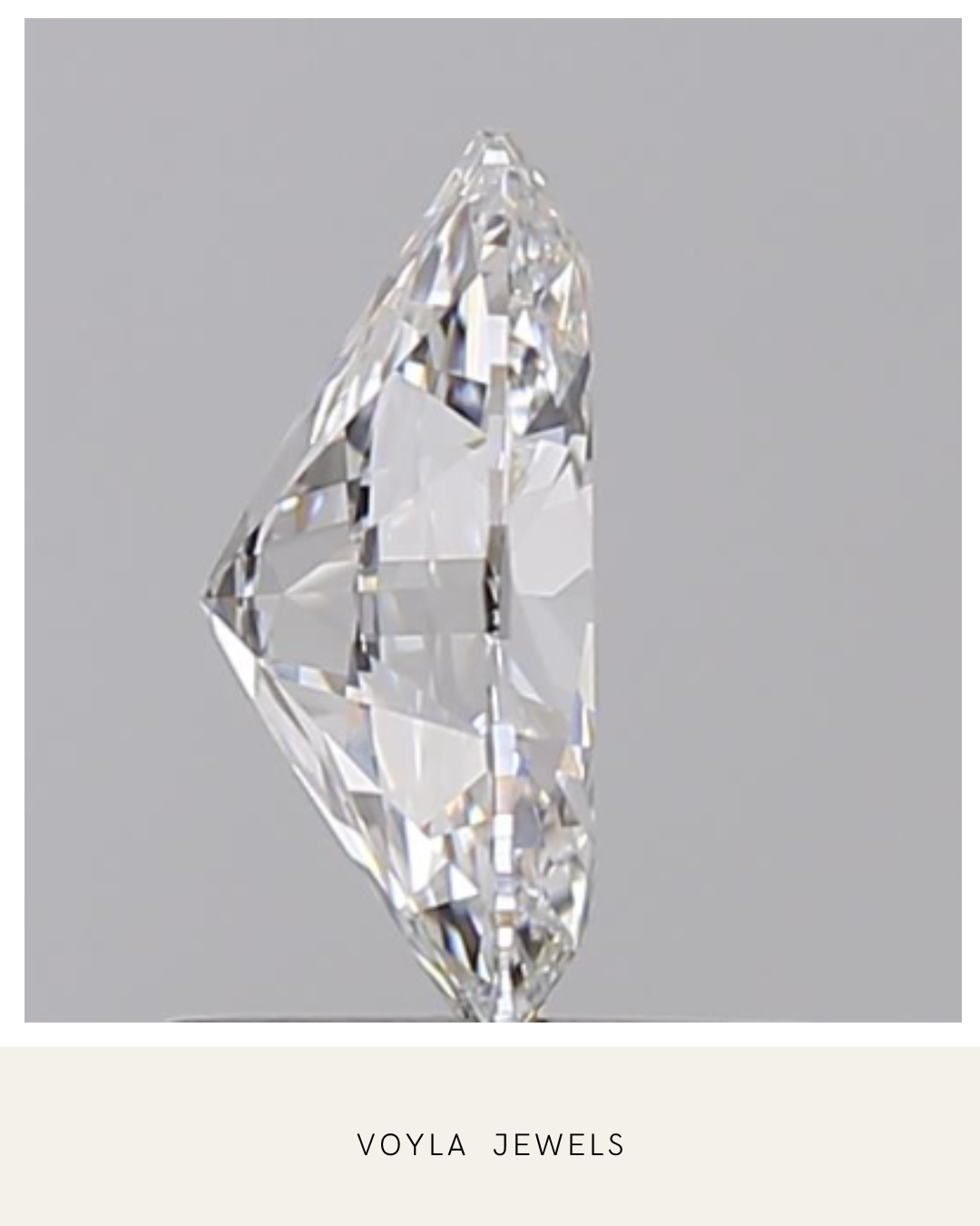 Lab Grown Oval Diamond 1.00ct D VVS1