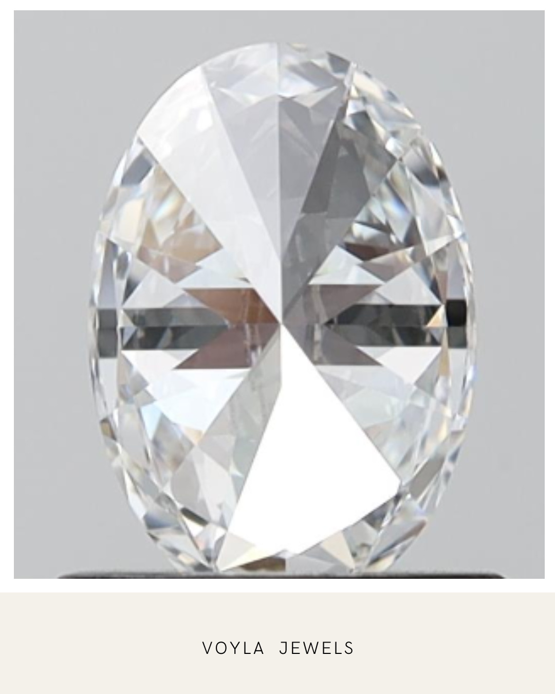 Lab Grown Oval Diamond 1.00ct D VVS2