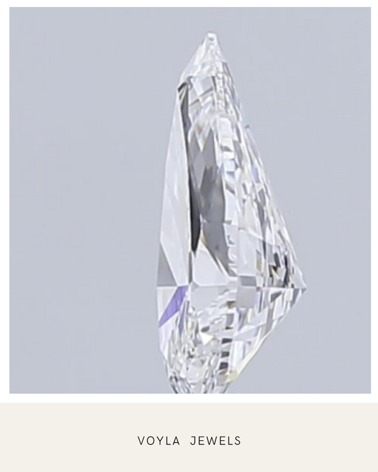 Lab Grown Pear Diamond 1.00ct D IF
