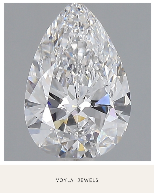 Lab Grown Pear Diamond 1.00ct D VS1
