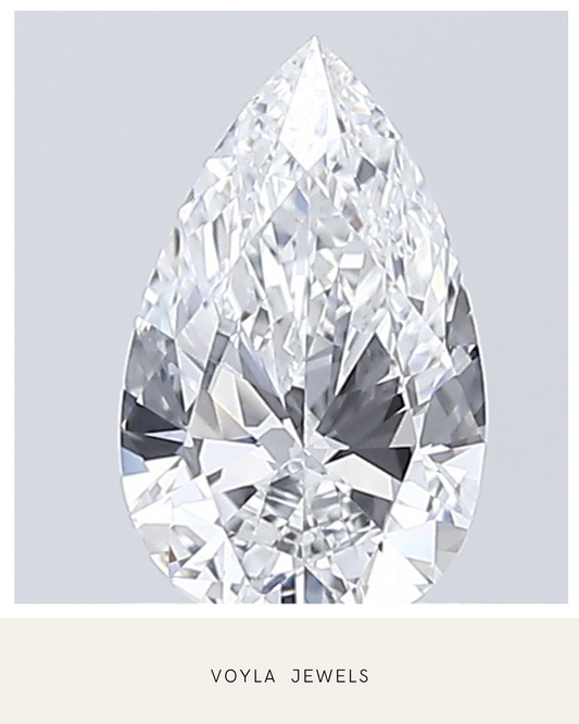 Lab Grown Pear Diamond 1.00ct D VVS1