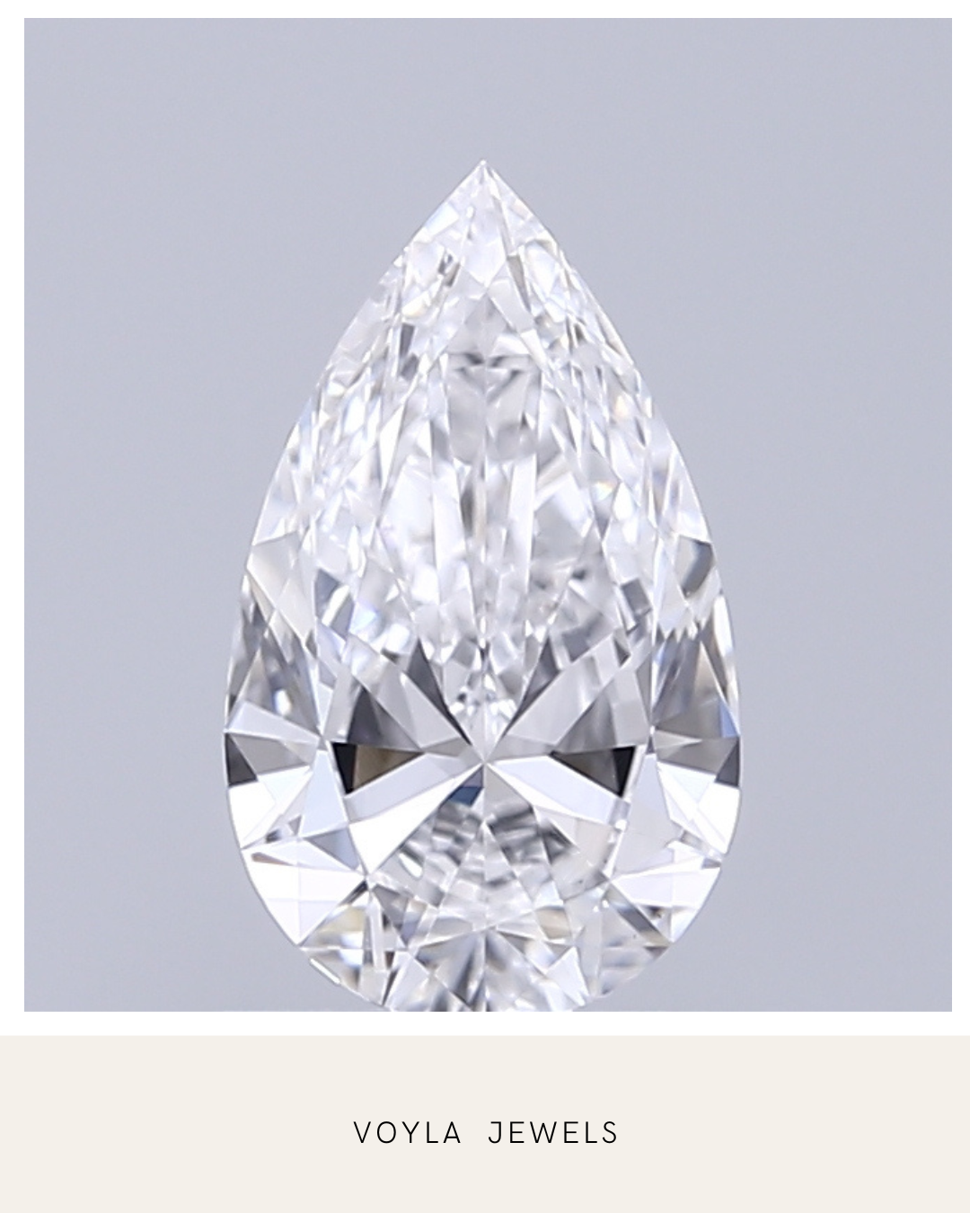 Lab Grown Pear Diamond 1.00ct E VS1