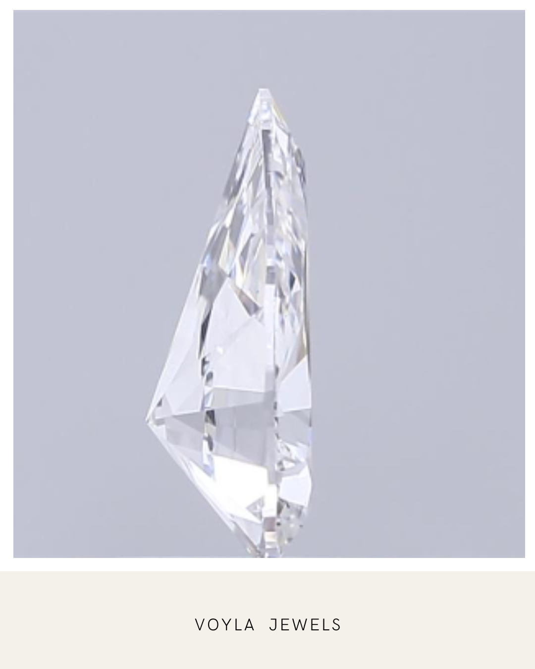 Lab Grown Pear Diamond 1.00ct E VS1