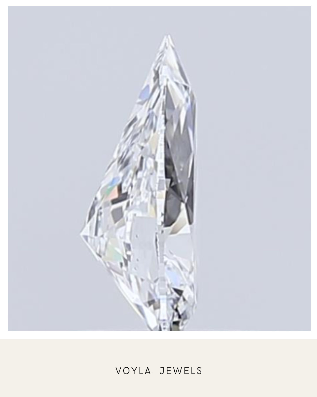 Lab Grown Pear Diamond 1.00ct E VS2