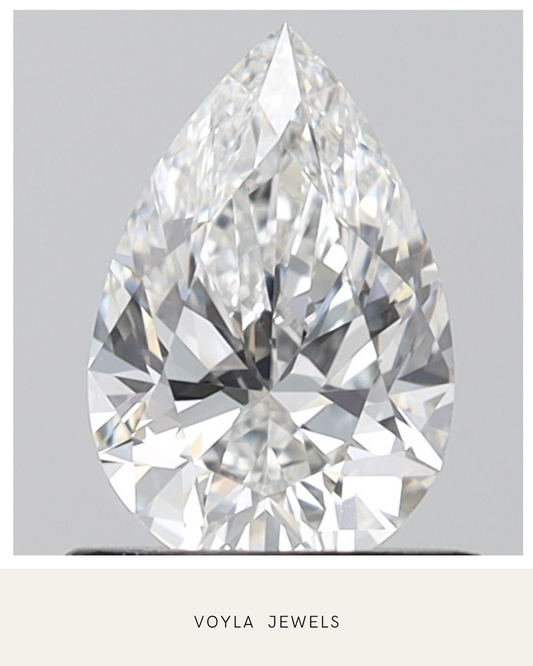 Lab Grown Pear Diamond 1.00ct E VVS2