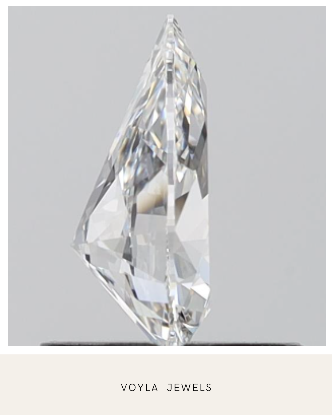 Lab Grown Pear Diamond 1.00ct E VVS2