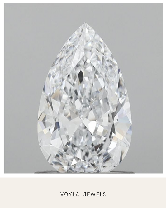 Lab Grown Pear Diamond 1.00ct F VS1