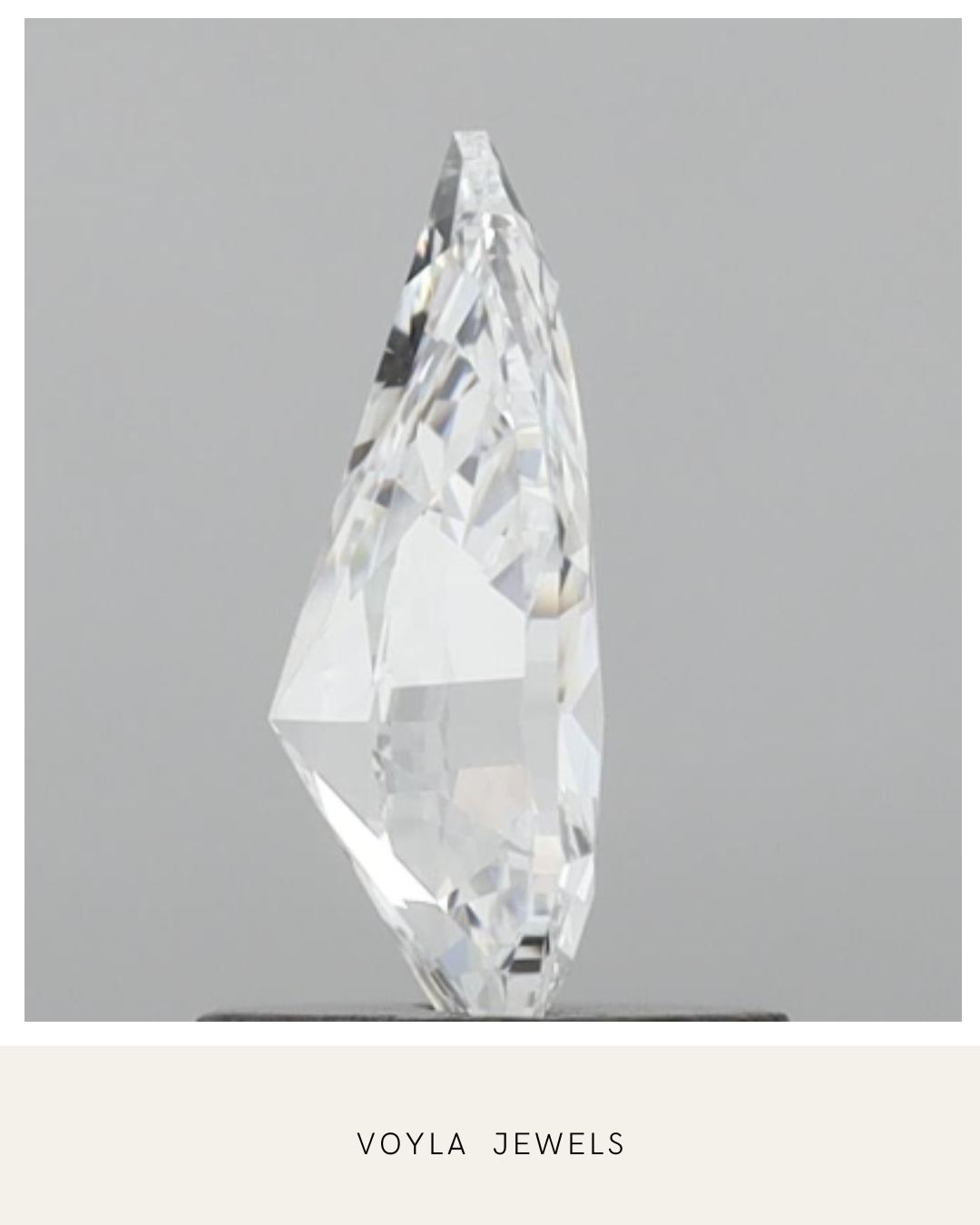 Lab Grown Pear Diamond 1.00ct F VS1
