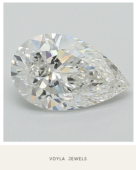 Lab Grown Pear Diamond 1.00ct F VS2