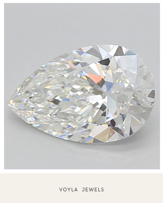 Lab Grown Pear Diamond 1.00ct F VVS1