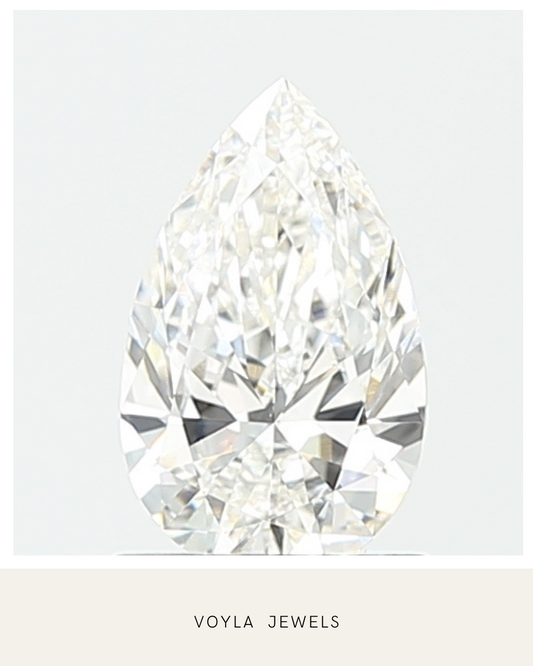 Lab Grown Pear Diamond 1.00ct F VVS2