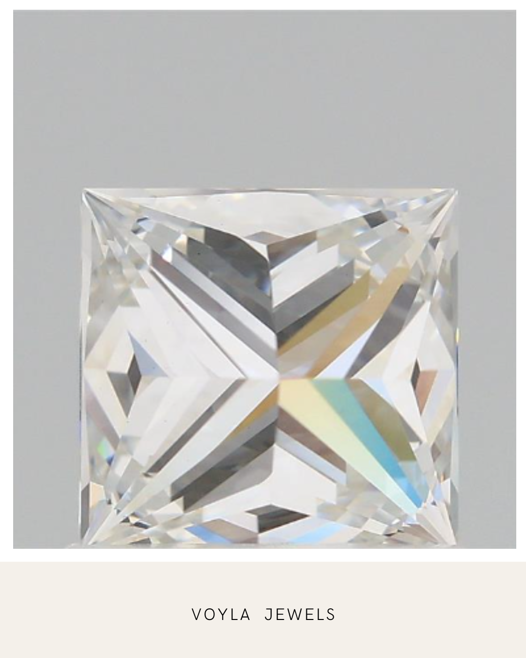 Lab Grown Princess Diamond 1.00ct F VVS2
