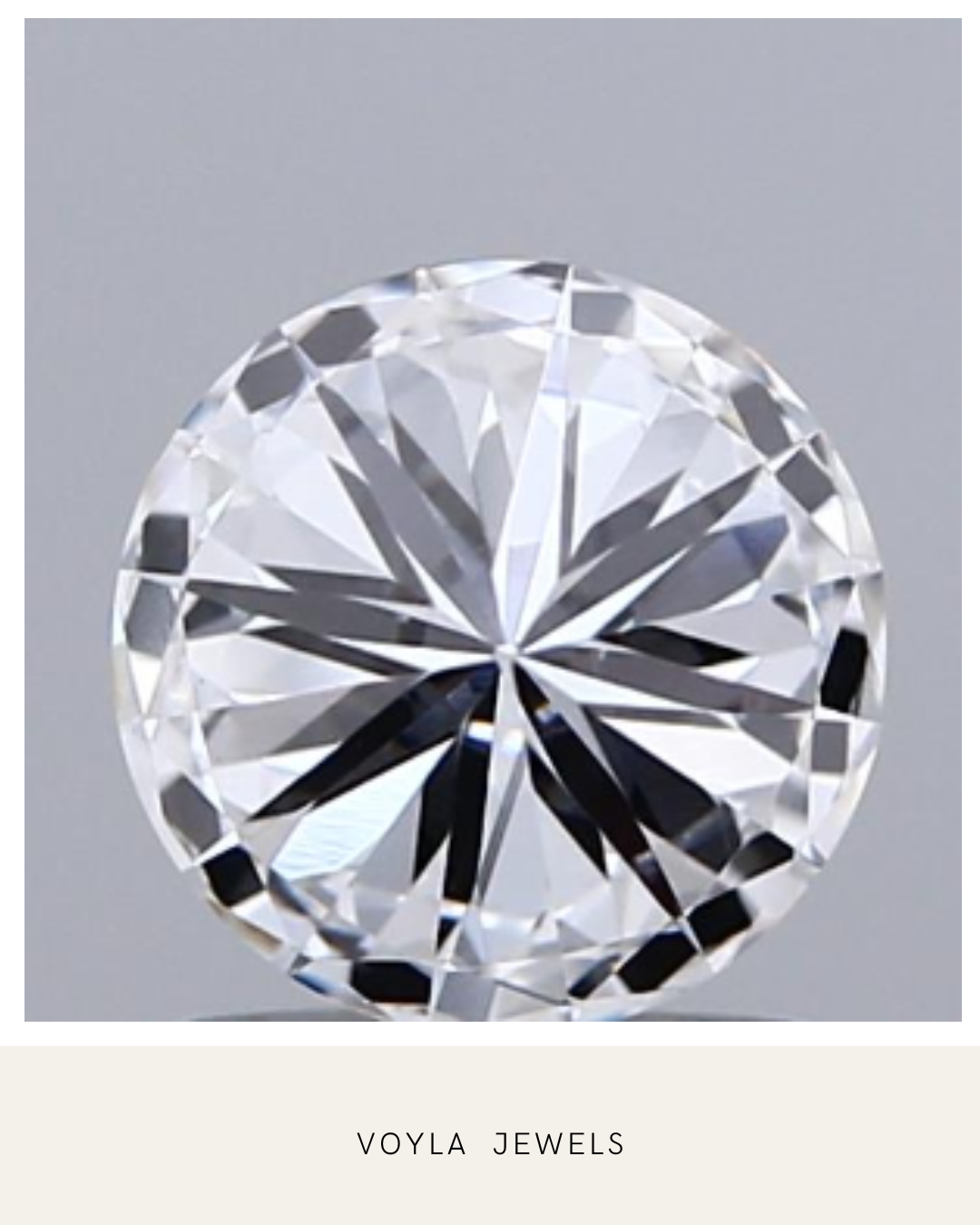 Lab Grown Round Diamond 1.00ct D VS2