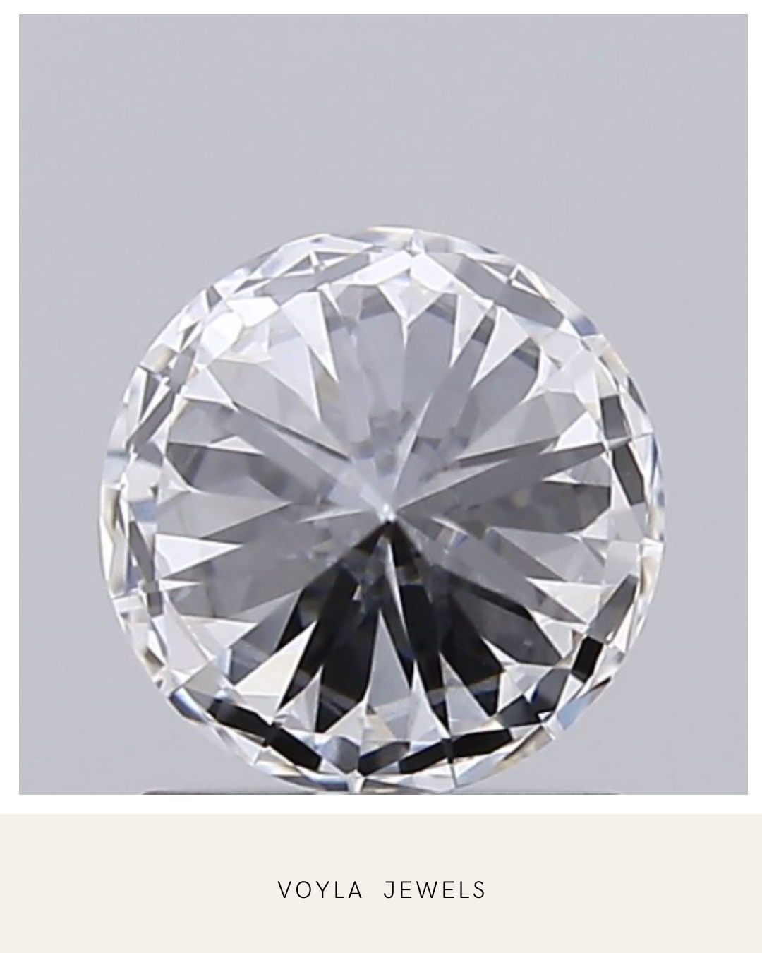 Lab Grown Round Diamond 1.00ct D VVS2