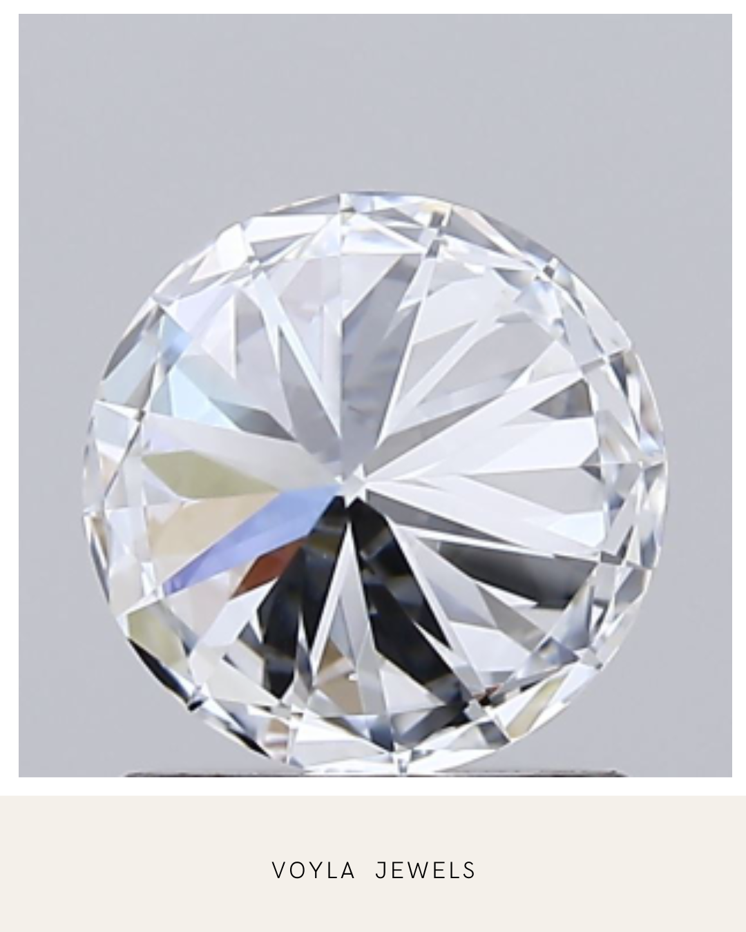 Lab Grown Round Diamond 1.00ct F VVS2