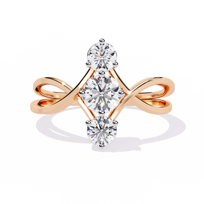 Knot Diamond Ring