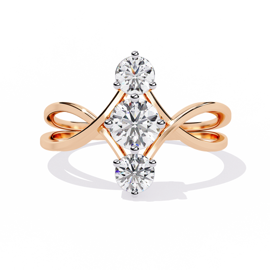 Knot Diamond Ring